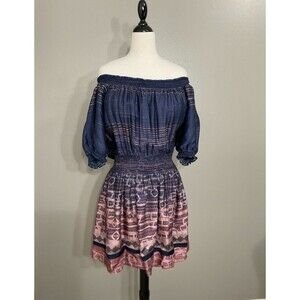 Guess by Marciano Women's Size Medium Blue/Pink Dress